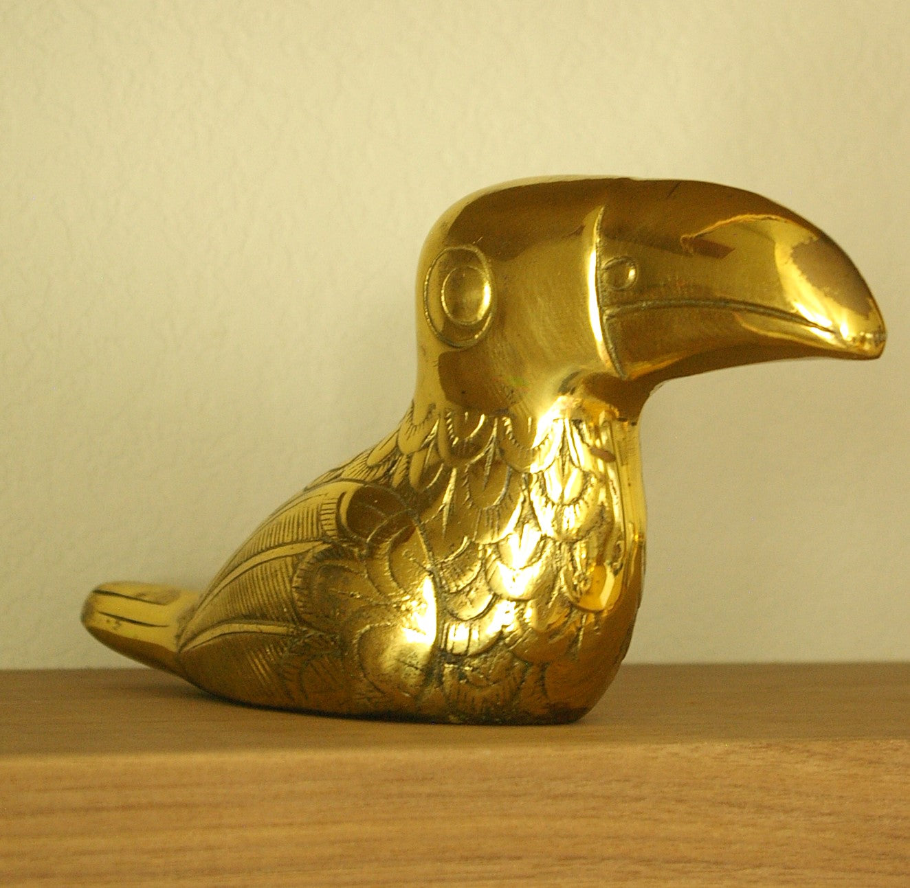 Vintage Dolbi Cashier Castilian Imports Brass Copper Toucan